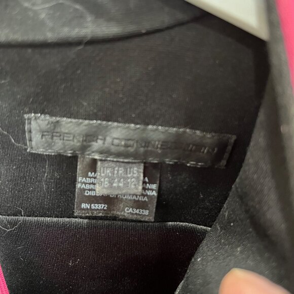 French Connection Black and Fuschia Dress - Picture 3 of 4